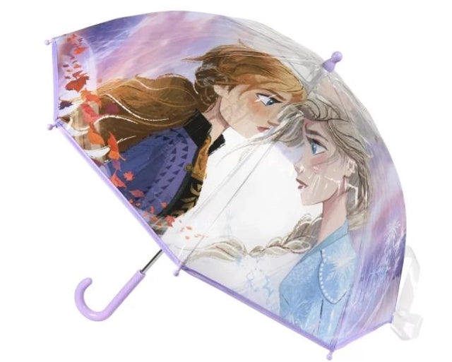 Parapluie Transparent Frozen Sisterhood – Ø71 cm de Tendresse Givrée pour Petites Reines ☔✨