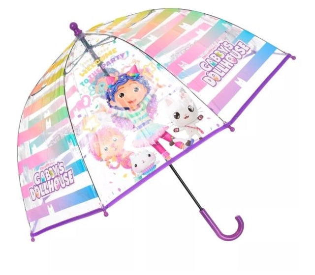 Parapluie Transparent Gabby’s Dollhouse – Ø72 cm de Magie pour Petites Créatrices ✨☔