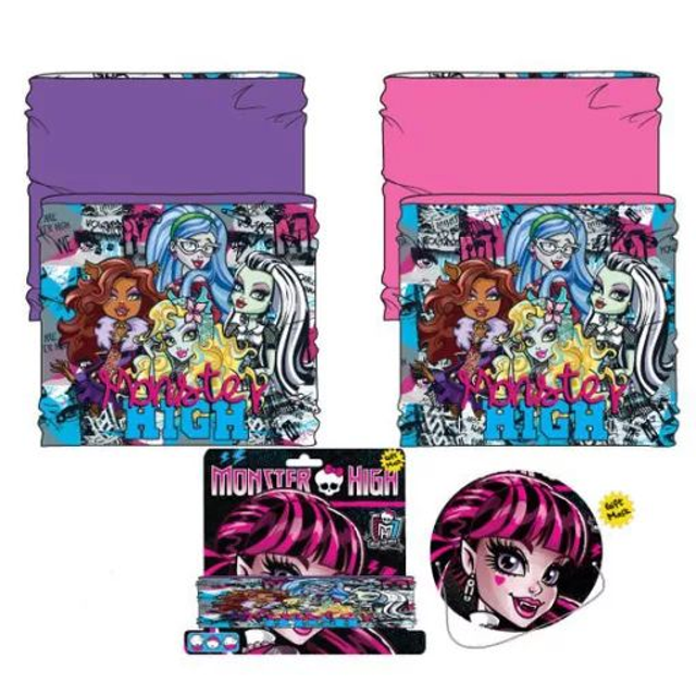 💜 Écharpe et Tour de Cou Monster High Team pour Enfant – Lot de 2