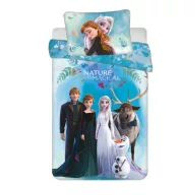 ❄️👑 Parure de lit enfant Disney Frozen – Nature Is Magical🛏️💜
