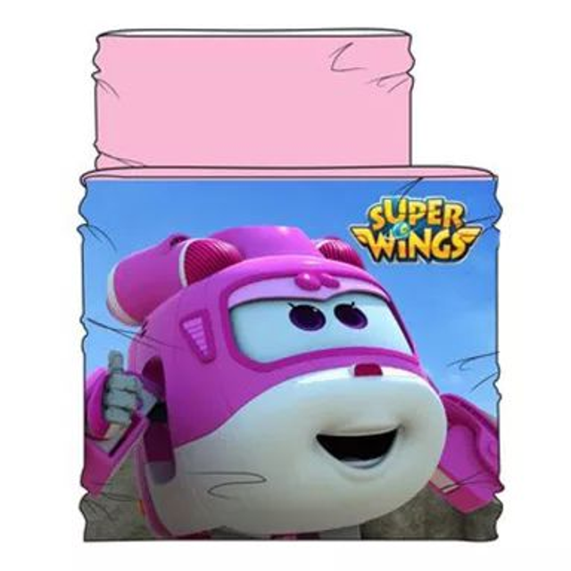 🛩️ Snood Enfant Super Wings – Pink Flyer