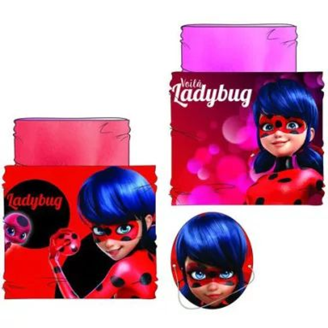🐞 Écharpe / Tour de Cou Enfant Miraculous Ladybug Bug Power – Lot de 2