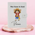 🏴☠️🔥 Luffy One Piece – Protège Carnet de Santé Personnalisable