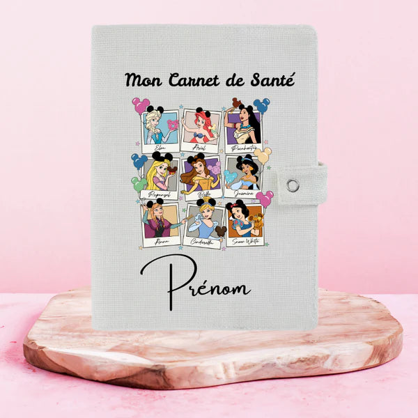 👑✨ Princess – Protège Carnet de Santé Personnalisable