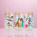 🌙✨ Aladdin – Verre Givré avec Couvercle – 470ml – Personnalisable
