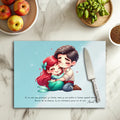 🐚💙 Ariel x Eric – Planche à découper en verre