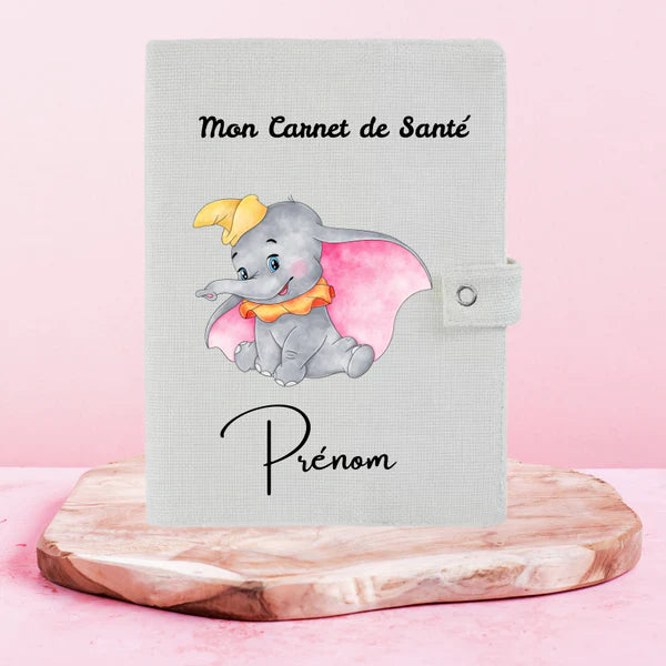 🐘💙 Dumbo – Protège Carnet de Santé Personnalisable