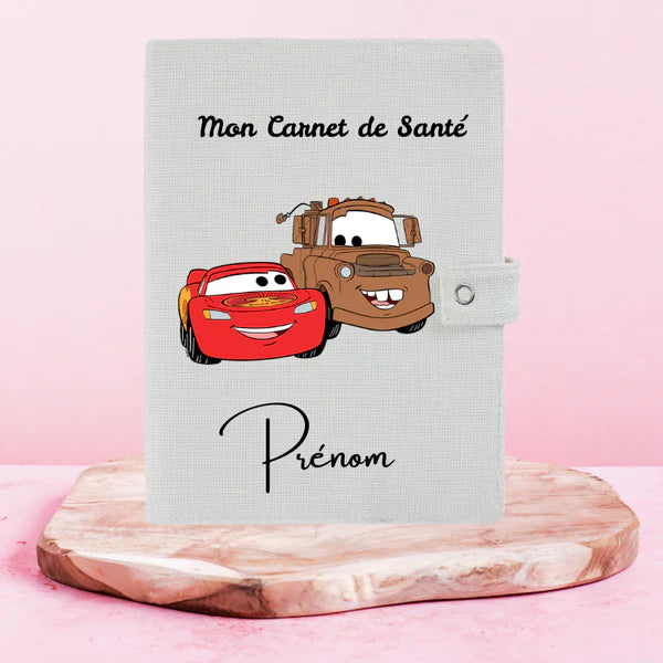 🚗⚡ Cars – Protège Carnet de Santé Personnalisable