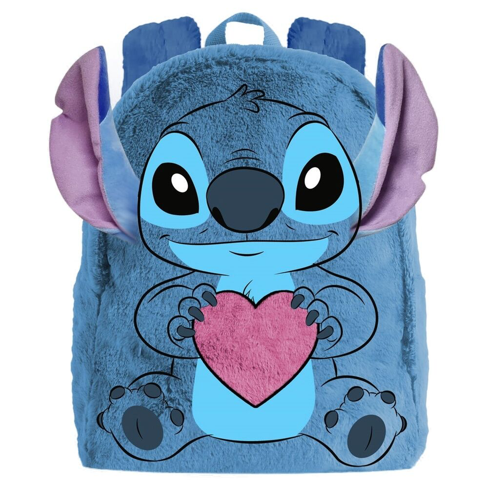 Sac à dos en peluche Stitch en forme de cœur – Disney