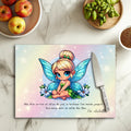 ✨🧚 Planche à découper Fée Clochette Enchantée – Verre 20 × 28,5 cm