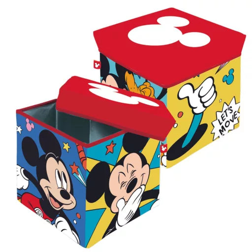 🐭📦 Coffre de rangement – Disney Mickey Let's Move – 30 x 30 x 30 cm
