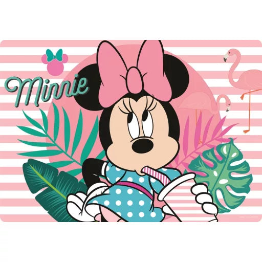 🍃🎀 Set de table – Disney Minnie : Feuilles – 43x28 cm – plastique