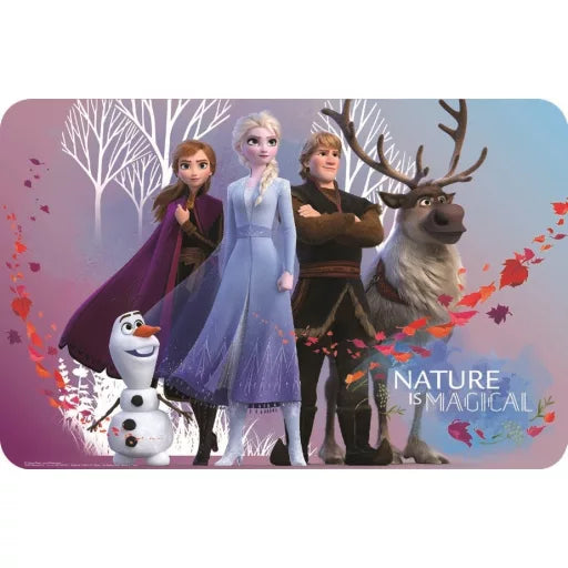 🌿❄️ Set de table – Disney La Reine des Neiges – Nature magique – 43x28 cm – plastique