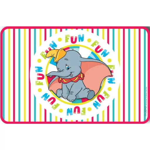 🎪🐘 Set de table – Disney Dumbo rayé – 43x28 cm – plastique
