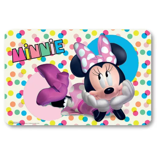 🎀⚪ Set de table – Disney Minnie à pois – 43x28 cm – plastique
