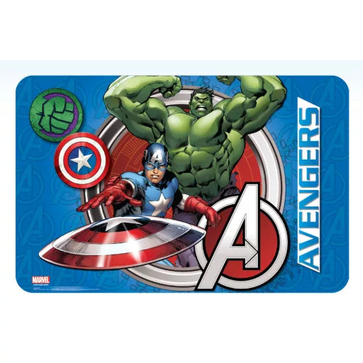 💪🛡️ Set de table – Avengers Power – 43x28 cm – plastique