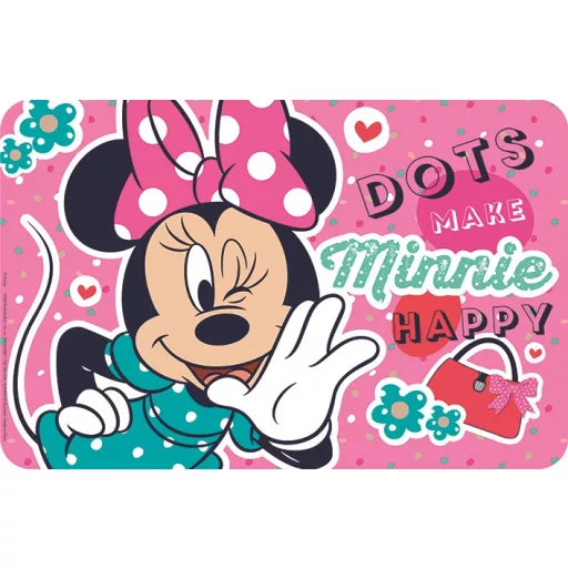 🎀🌈 Set de table – Disney Minnie Happy Dots – 43x28 cm – plastique