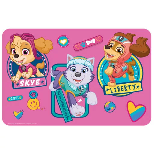 🐾🌸 Set de table – Pat’ Patrouille Filles – 43x28 cm – plastique