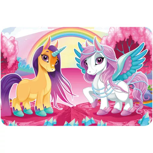🦄✨ Set de table – Licorne & Pégase – 43x28 cm – plastique