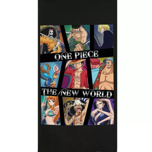 🌊 Serviette de bain One Piece – New World (Séchage rapide)