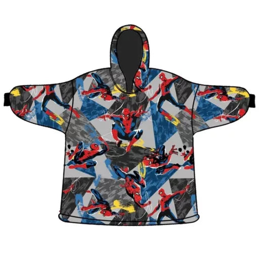 🕷️ Poncho polaire Spiderman Spider-Verse – Enfants 7 à 14 ans