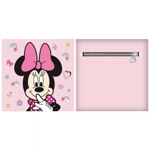 🎀 Coussin décoratif – Disney Minnie Magical Day – 35 × 35 cm – Velours