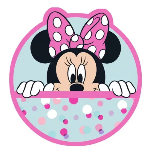 🎀 Coussin décoratif – Disney Minnie en forme d’espièglerie – 34 × 33 cm