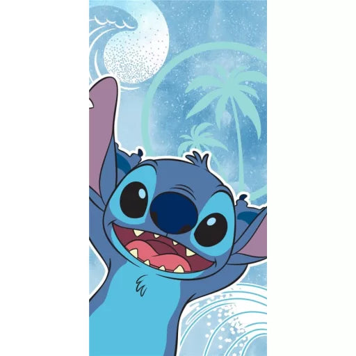 🌊 Serviette de bain Disney – Lilo & Stitch "The Star Dog Wave"
