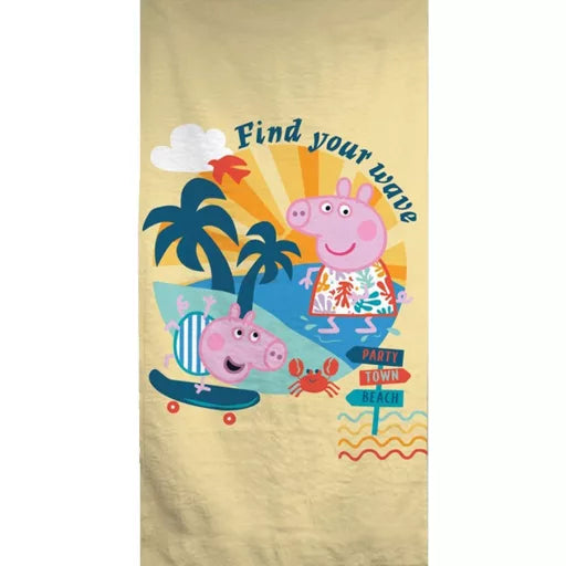 🐷 Serviette de bain Peppa Pig – Wave