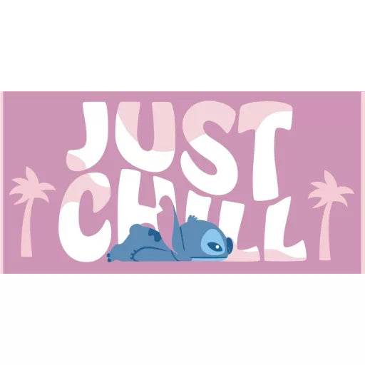 🐾 Serviette de bain Disney Lilo & Stitch – The Star Dog Just Chill