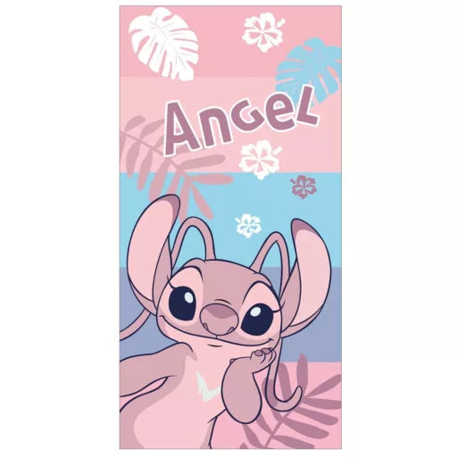 🌸 Serviette de bain Disney – Lilo & Stitch "The Star Dog – Angel"