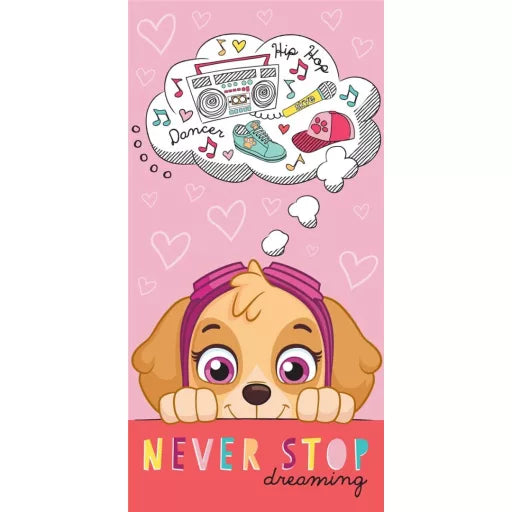 🚨 Serviette de bain Paw Patrol – Never Stop