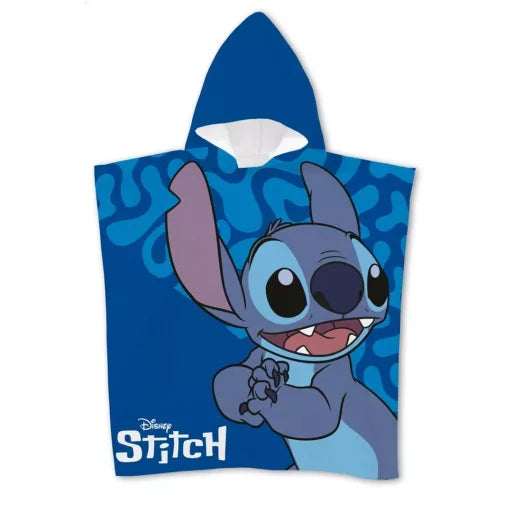 👽🌴 Poncho de plage – Disney Lilo et Stitch : Chien Étoile – séchage rapide – 55 × 110 cm