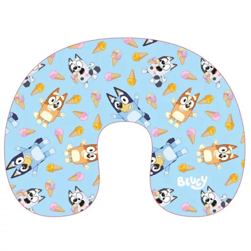 🍦 Oreiller de voyage – Bluey « Ice Cream » – 35 × 30 cm