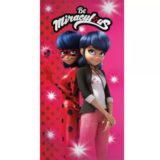 🐞 Serviette de bain Miraculous Ladybug – Secret Identity