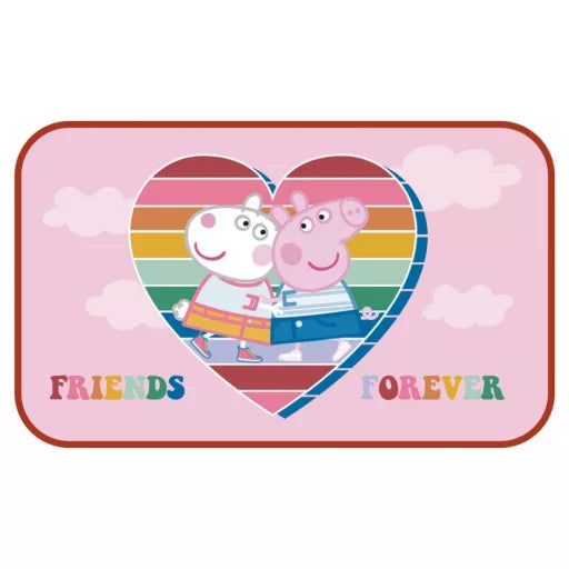 🐷🛁 Tapis de douche – Peppa Pig et ses amis – 40x70 cm – 100 % polyester