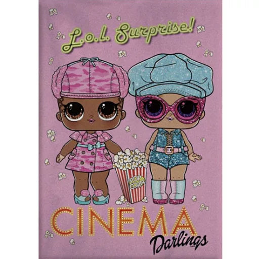 🎬 Couverture polaire – LOL Surprise « Cinema » – 100 x 140 cm