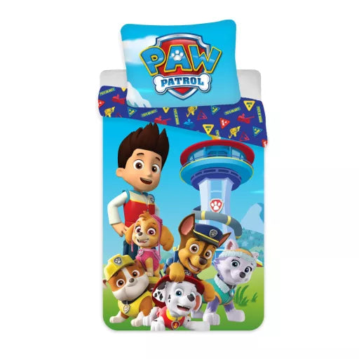 🚨 Parure de lit Paw Patrol On Duty – 140×200 cm + taie 70×90 cm