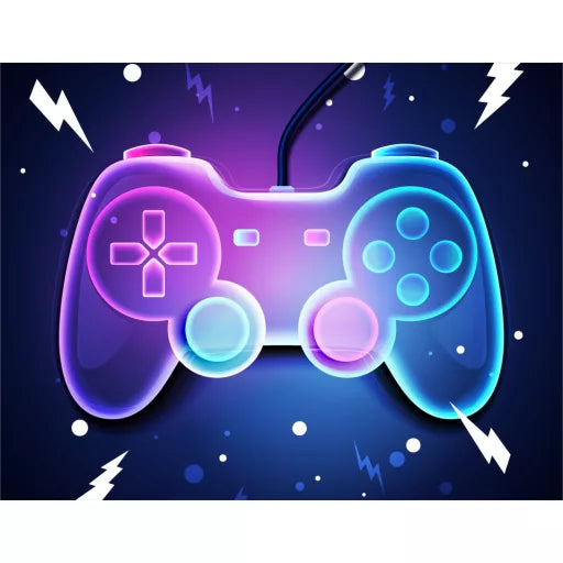 🎮 Couverture polaire – Gamer Neon – 100 x 140 cm
