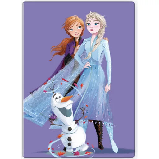 ❄️ Couverture polaire violette – Disney La Reine des Neiges – 100 x 140 cm
