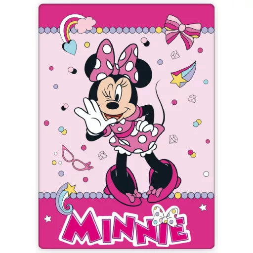 🎀 Couverture polaire – Disney Minnie Amusante – 100 x 140 cm