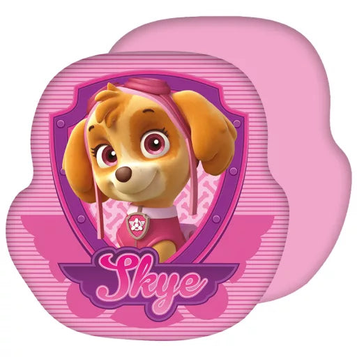 🐾 Coussin décoratif en velours – Paw Patrol Skye – 35 × 35 cm