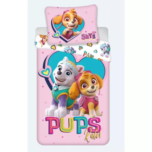 🐾 Parure de lit Paw Patrol Pups Rule – 140×200 cm + taie 70×90 cm