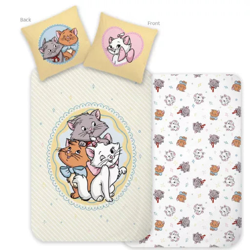 🐱🎶 Housse de couette Disney Classics – Les Aristochats – 140 × 200 cm + Taie 70 × 90 cm