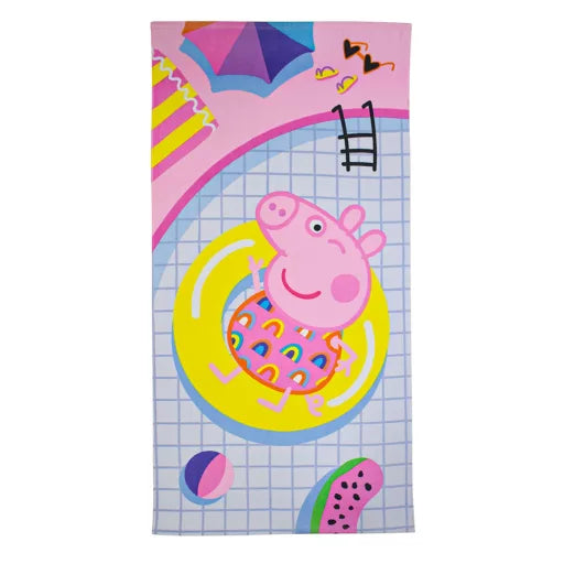 🌞 Serviette de bain d'été Peppa Pig