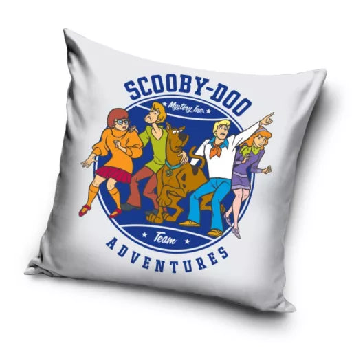 🐾🕵️♂️ Taie d’oreiller – Scooby-Doo Adventures – 40x40 cm – coussin inclus