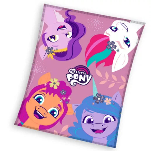 🌸 Couverture polaire My Little Pony – Sunny Bloom – 110 x 140 cm