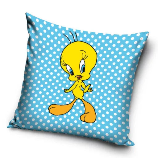 🎵🔵 Taie d’oreiller – Crazy Melodies Dots – 40x40 cm – coussin inclus