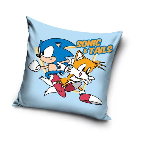 🦊 Taie d’oreiller – Sonic le Hérisson Tails – 40x40 cm – polyester