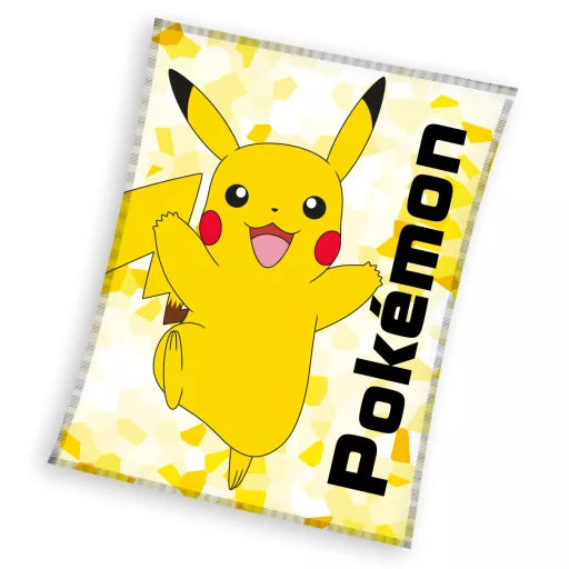 ⚡ Couverture en flanelle polaire Pokémon – Spark – 110 x 140 cm